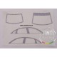 1/24 Pre-Cut Window Frames for Revell Audi A4 DTM