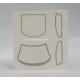 1/24 Pre-Cut Window Frames for ScaleAuto Audi R8 GT3 kit