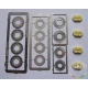 1/24 Slotted Brake Disc set 15mm + 13mm with 4 Brake Calipers