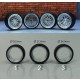 1/24 19&quot; BBS Le Mans Wheels #1 w/Low Profile Tread Tyres