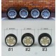 1/24 Minilite 16&quot; Wheels and Tyres Set (4 Wheels + 4 Tyres)