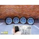 1/24 Fuchs Rotiform 19'' Wheels with Regular Profile Tread Tyres