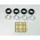 1/24 Alpina 16&quot; Wheel Rings, Inserts &amp; Tyres Set