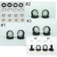 1/24 1/25 17&quot; Rotiform 356 Wheels with Nankang Tread Tyres #2 (4 narrow)
