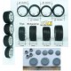 1/24 1/25 17&quot; Smoothies (VW Beetle) Wheels #2 with Toyo Stretch Wall Tyres