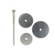 Fine Cutting Saws and Mandrel (3pcs)
