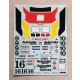 1/24 Mitsubishi Starion Gr.A Macau Guia 87 Team Ralliart Aus Decal
