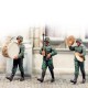 1/35 Drum Major, Base Drum, Cymbal (3 figures)