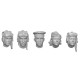 1/16 WWII Russian Tank Crew Head Set (5pcs)