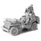 1/16 WWII US Army 1/4 Ton 4X4 Truck Resin Kit with Driver & Gunner