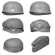 1/16 WWII German Paratrooper Helmets and Side Cap