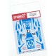 1/24 Ferarri 308GTB "Pioneer" #12 Tour de France Auto 1982 Decals for Revell #07302/07316