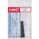 1/24 NSX SuperGT #17 2009 Decals (w/chome sheet) for Tamiya kits
