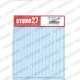 Line Decal - Chequared Stripe White
