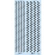 Chequered line Decal: Black [2mm, 3mm]