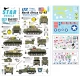 Decals for 1/35 US Tanks & AFVs in North Africa 1942-43 - M4A1,M7, M2