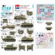 Decals for 1/35 Royal Artillery in Italy 43-45: M7, M3, Sherman, M10 Achilles