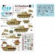 Decals for 1/35 SS Panthers #7 - 12 SS-Hitlerjugend Panther Ausf G of 12 SS-HJ 1944