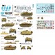 Decals for 1/35 Berlin #4 SdKfz 251/9 Stummel, StuG III Ausf G, Borgward PzJg Wanze 