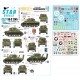 Decals for 1/35 British Shermans. 75th D-Day. Sherman Mk I / Mk I Hybrid / Mk III.