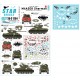 Decals for 1/35 M4A3E8 Sherman #4. Rice's Red Devils - 89th Battalion in Korea 1950-53