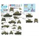 Decals for 1/35 Tanks & AFVs in Cuba #1 M4A3E8 Sherman, Comet, Staghound, Greyhound, M3A1