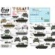 Decals for 1/48 T-55A War. Africa, Middle East and Afghanistan.