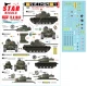 Decals for 1/72 Vietnam ARVN # 1. M24 Chaffee, M41 Walker Bulldog and M48A3 Patton