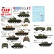 Decals for 1/72 Tanks & AFVs in Cuba #2 T-34/85, IS-2M, T-54A/55/A/62A, ZSU-57-2, BRDM-2