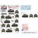 1/72 US M113 in Vietnam Decal #1 - 17th Cavalry M113A1 ACAV. Troop B, E, F, H