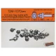 0.8mm Hex Rivets with Round Flange & Raised Head (20pcs) - Perfect on Cam Cover