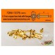 0.7mm Copper Hex Rivets with 0.9mm Flanges (20pcs)