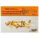 0.7mm Copper Hex Rivets with 0.9mm Flanges (20pcs)