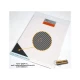 Twill Weave Carbon Fiber (L) Silver/Black (Size: 135mm x 198mm)