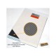 Twill Weave Carbon Fiber (M) Silver/Black (Size: 135mm x 198mm) 
