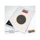 Gradients Twill Carbon Fiber (L) Silver/Black (Size: 135mm x 198mm)