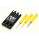 Portable Tools Set for Drilling: 2mm Drill, 2mm (+) Screwdriver, Reamer