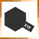 Enamel Paint X-18 Semi Gloss Black (10ml)