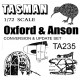 1/72 Oxford / Anson Turret Version Conversion Set for Tasman/Airfix kits