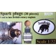 1/32 Spark Plugs used in Late British Rotary Engines (20pcs)