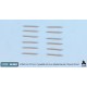 1/350 IJN 127mm Type 89 AA Gun Metal Barrels - Short (12 barrels) 