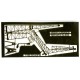 1/192 USS Heavy Cruiser Wichita Class Stern Aircraft Crane Set (1 Photo-Etched Sheet)