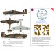 1/72 SEAC Hurricane Mk I Pattern A Camo Masks