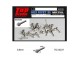 0.8mm Hex Rivets Ver. B #Silvery (10pcs)
