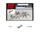 1.0mm Hex Rivets Ver. B #Silvery (10pcs)