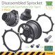 1/35 Disassembled KingTiger Sprocket 9 Teeth Early Type Pattern 2 (1pc)