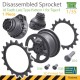1/35 Disassembled KingTiger 18 Teeth Sprockets Late Type Pattern 1 (1pcs)