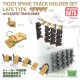 1/35 Spare Track Holder Set with Cleated Track for Tiger I 40mm Roof Late Production
