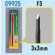 Micro Chisel F3 - Flat 3mm Tip (3x3mm)