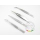 Stainless Steel Tweezers set (4pcs)